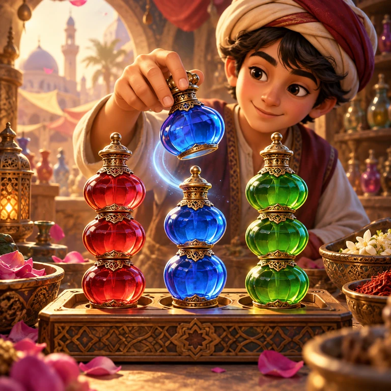 تصویر هنری بازی عطرفروشیِ بازار